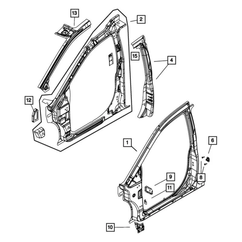 For Dodge Grand Caravan 2017-2020 Mopar 68351534AA Body Side Aperture Panel Foto 1 de 1