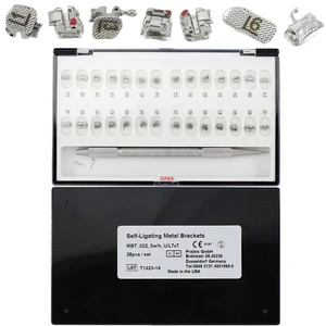 7-7 Orthodontic Self-Ligating Brackets Damon Q MBT 0.022 3 Hook W/Buccal Tubes - Picture 1 of 12