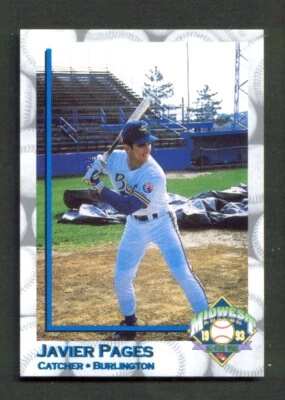 1993 Midwest League All-Stars JAVIER PAGES Burlington BEES Ft Lauderdale FLORIDA - Image 1 of 2