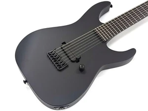 ESP LTD M-7 HT Baritone Black Metal Black Satin *OPEN BOX *Worldwide FAST S/H - Picture 1 of 8