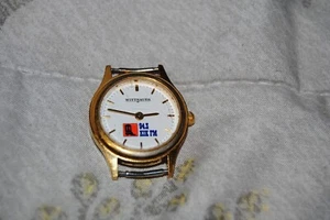 VTG WITTNAUER Swiss LU8071 0762 Gold Tone Wristwatch 94.3 KIK FM Country Radio - Picture 1 of 7