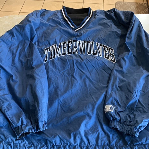 vintage minnesota timberwolves starter reversible jacket XL Cover