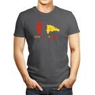 I Left My Heart In Dominican Republic Map T-Shirt