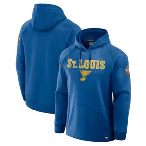 Med St. Louis Blues 2025 NHL Invierno Clásico Auténtico Profesional Pullover Sudadera con Capucha Azul - Imagen 1 de 9