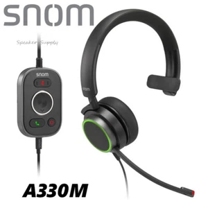 Snom USB Single Sided Corded Monaural Headset Over the Ear 3.5mm Jack & USB - Afbeelding 1 van 5