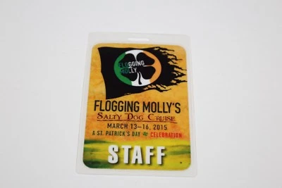 Flogging Molly  - Laminated Backstage Pass - Staf  - FREE POSTAGE  - Image 1 of 2