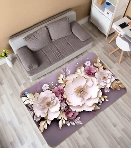 3D Schöner Blumenstrauß Q084 Spiel Rutschfest Matte Elegant Foto Teppich Panda - Bild 1 von 5
