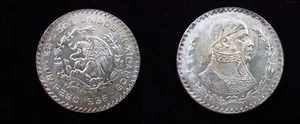 Mexiko 1 Peso 1958 0,100 Silber Jose Morelos Mexicanos Weltmünze I0682 - Bild 1 von 3