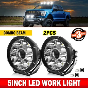 COLIGHT Pair 5" Inch LED Work Lights Super Bright Offroad Driving Auxiliary Pods - Picture 1 of 9