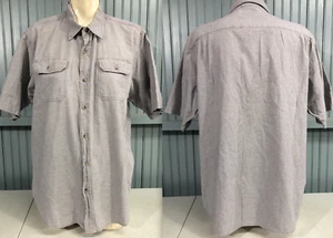 Camisa Wrangler Western Calidad Premium 100 % Algodón Vaquero con Botones Gris XL - Imagen 1 de 7