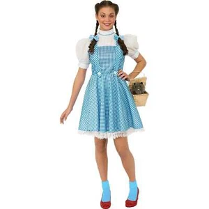 The Wizard of Oz Dorothy Deluxe Adult Womens Standard Costume Yellow Brick Road - Picture 1 of 4