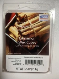 4 Pack Mainstays Scented Wax Cubes CINNAMON 1.25 OZ - Picture 1 of 2