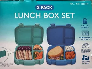 Brand New Bentgo Fresh 2-Pack Leak-Proof Lunch Box Bundle - Picture 1 of 3