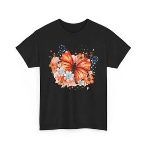 Butterfly Graphic Tee Women’s Aesthetic Oversized T-Shirt Trendy Retro Cute - Picture 1 of 85