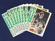 RAZOR SHARP LOT OF TEN 1978-79 TOPPS BASKETBALL #117 JACK SIKMA ROOKIE RC LOT B