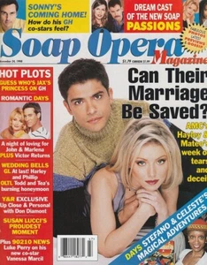 Soap Opera Magazine Nov 24, 1998 KELLY RIPA-MARK CONSUELOS-JULIE PINSON-HICKLAND - Picture 1 of 1