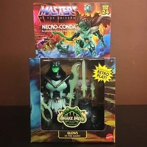 Neu Mattel Masters of The Universe Origins NECRO-CONDA Snake Men MOTU Glow Dark - Bild 1 von 6