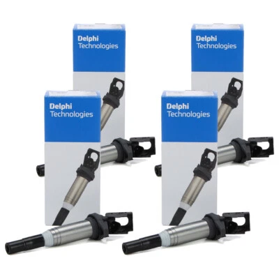 4x DELPHI GN10476-12B1 Zündspule für BMW 1er E81-88 3er E90-93 E60 E61 N43 N46 - Bild 1 von 2
