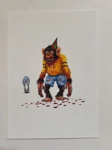 Mini Estampado Artístico "GORDY"" de ALEX PARDEE 5 x 7 - Imagen 1 de 1