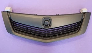 Fits ACURA TSX 2009 2010 Front Bumper Upper Grille All Black w/ Black MOULDING - Picture 1 of 2