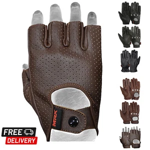 Guantes de conducción clásicos MRX para hombre suaves genuinos cuero de vaca real dedo completo - Imagen 1 de 43