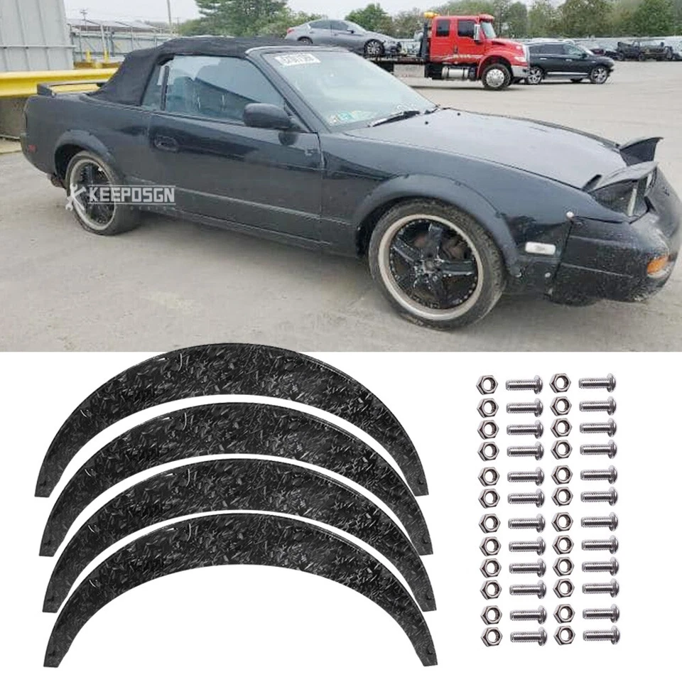 Kit de arcos de rueda anchos para guardabarros de 4,5" para Nissan 180SX 240SX 200SX 4 piezas Foto 1 de 4