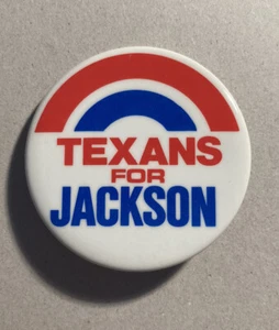 1988 Democrat Jesse Jackson “Texans For Jackson” Button - Picture 1 of 2