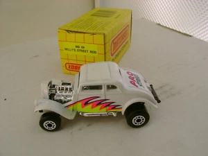 1990 MATCHBOX SUPERFAST MB #69 WHITE '33 WILLY'S PRO STREET ROD NEW IN BOX - Picture 1 of 3