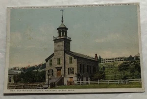 The Mission Church, Mackinac, Michigan. Postcard (A3) - Picture 1 of 2