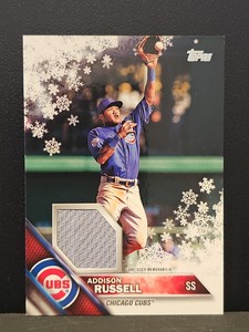 2016 Topps Walmart Holiday Snowflake Relics Addison Russell JSY CUBS