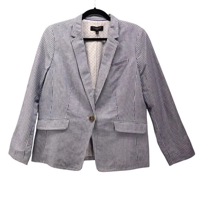 Blazer Talbots Mujer Lino Talla 14P Algodón Forrado Carrera Oficina Profesional Foto 1 de 4