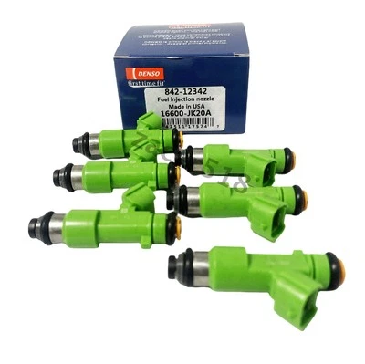 New x6 DENSO Fuel Injectors for 2009-2014 Nissan Murano 3.5L V6 #16600-jk20a Foto 1 de 4