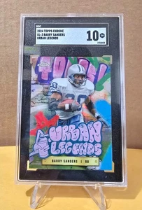 2024 Topps Chrome BARRY SANDERS *URBAN LEGENDS* Case Hit graded SGC 10 - Picture 1 of 2
