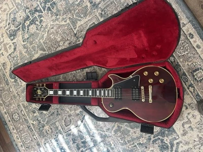 1976 Vintage Gibson Les Paul Custom Wine Red With Case Nice - Image 1 of 4