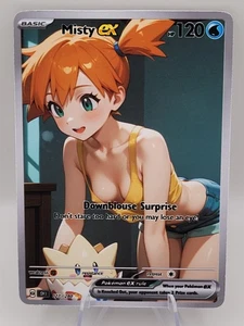 Misty Waifu Full Art Custom Trading Card Fan Art Goddess ACG - Picture 1 of 1