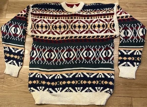 Vintage Deadstock Chaps Ralph Lauren Sweater 3D Knit Sz XL - NEW w/ TAGS 90s VTG - Picture 1 of 4