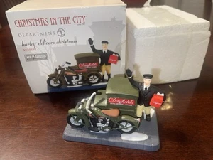 Department 56 Christmas in the City Harley Delivers Christmas Dayfields Rare - Picture 1 of 6