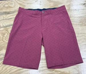 Adidas Ultimate365 10” Printed Golf Shorts Wild Pink Size 35 Performance - Picture 1 of 10