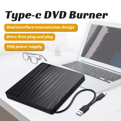 External CD/Dvd +/-Rw Drive, USB 3.0 Portable, Slim Dvd/CD Rom Rewriter Burner - image 1 of 4