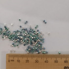 1200pc 2mm Multicolour Mixed Glass Cylinder Beads Blue Metallic Uniform Aus J