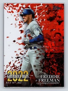 2023 Topps #22GH-8 Freddie Freeman 2022 Greatest Hits - Picture 1 of 2