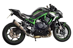 Kawasaki Z H2 Exhaust 2020-2024 SP Diabolus Titanium Round XLS Carbon Outlet - Picture 1 of 8