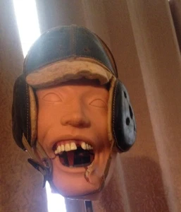 Antiker Leder Football Helm - Bild 1 von 7