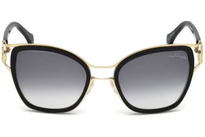 Gafas de sol Roberto Cavalli Montaione RC1081 01B oro negro ojo de gato 54-21-125 nuevas - Imagen 1 de 3
