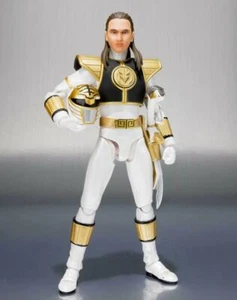 Figura S.H Figuarts White Power Ranger EE. UU. Mighty Morphin Tamashii Bandai SH - Imagen 1 de 3