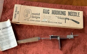 Vintage Montell Designs Rug Hooking Needle - Picture 1 of 11