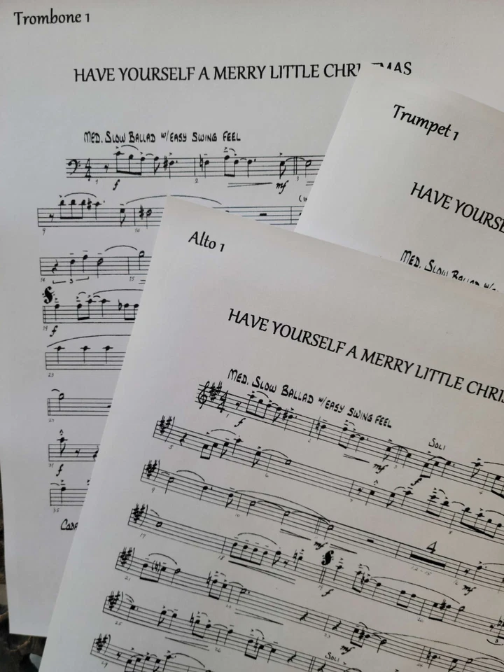 HAVE YOURSELF A MERRY LITTLE CHRISTMAS Big Band Chart Arrangement Sheet Music - Image 1 of 1