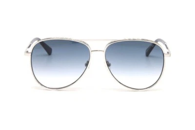 Gafas de sol Guess GU5206 10W plateado metal aviador lentes azules marco 59-14-145 SD* Foto 1 de 4