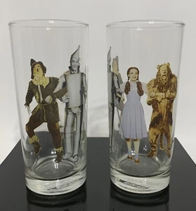 Set Of 2 Warner Bros Studio Store 1998 Wizard of Oz Glasses Dorothy Tin-Man Lion - Picture 1 of 4