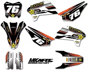 Custom Graphics, full kit fits Kayo TT 125 models Chelsea Style sticker kit - Bild 1 von 5